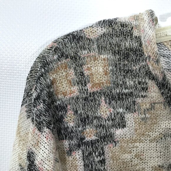 Boat Neck Casual Knit Top Geometric Print Women M, Kristin Nicole - Picture 4 of 7